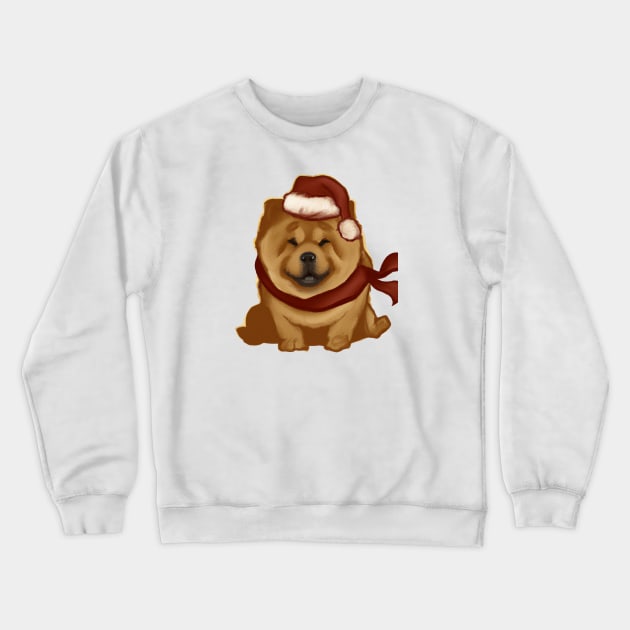 Cute Chow Chow Drawing Crewneck Sweatshirt by Play Zoo